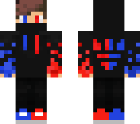 red and blue boy