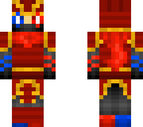 red and blue ninja samurai v2