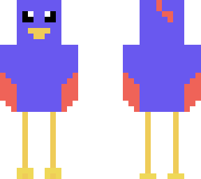bird horrible blue/orange