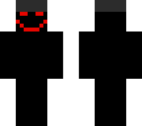 black guy with red eyes and gray top hat