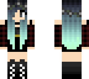 blue-haired girl