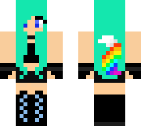 blue has a rainbowtail