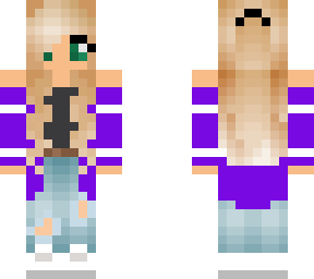 cute girl in purple