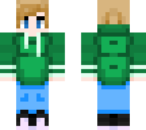 green hoodie