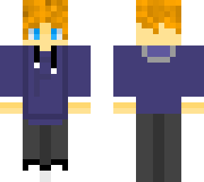 human, but he's blonde with a weird blue shirt