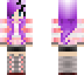 purple hair girl