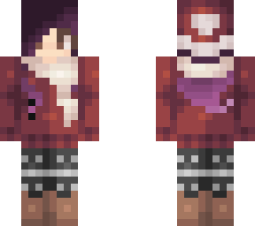 red winter outfit