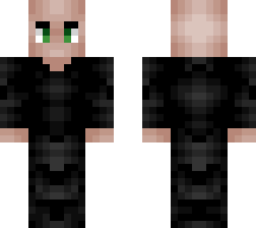 world war 3 male army outfit - black - bald head