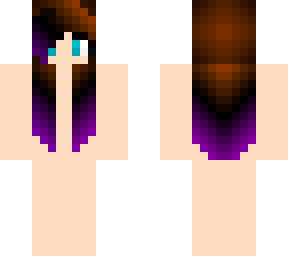 brown to purple ombr hair bace