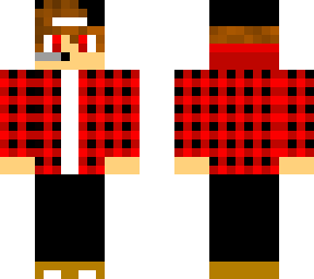 red black shirt guy