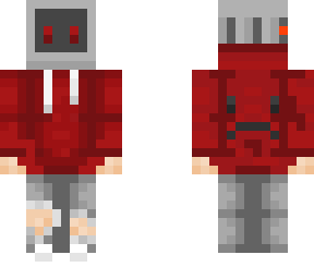 red computer man