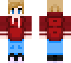 red hoodie