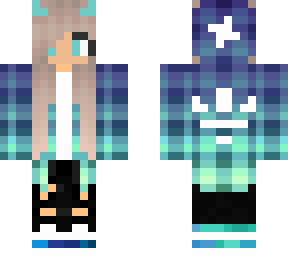 super cool blue girl