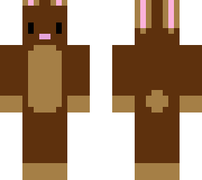 brown bunny turn into black bunny