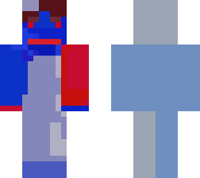 with red mouth