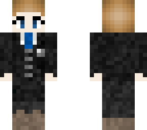 blue tie suit