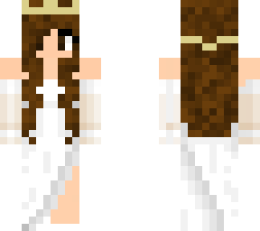 brown hair wedding dress