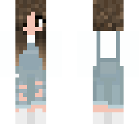 cute girl in overwalls :3