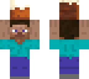 steve holding cake slice