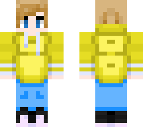 yellow hoodie
