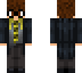 yo (uniforme de hufflepuff con tunica)