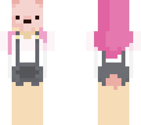 bunny costume (the overalls arent mine. link in the description)