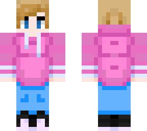 pink hoodie