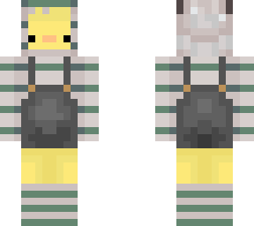 cream and green duck