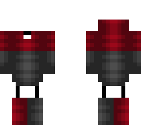 outfit base - hoodie and boots - red and dark gray