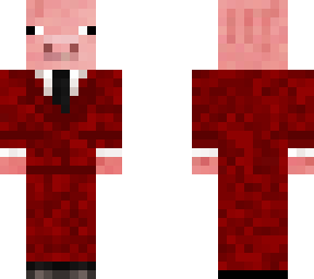 pig in red suit