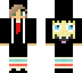 spongebob girl skin in suit or smoking :)