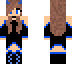 blue shadow demon girl