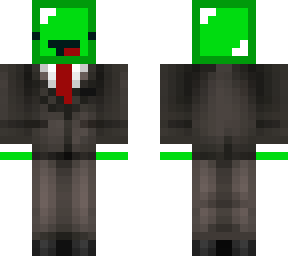 emerald skeppy in a suit