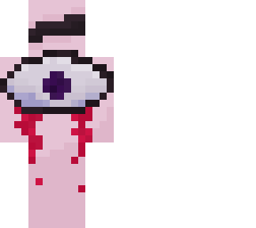 her bloodied eyes