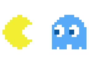 pacman on the front and ghosts on the back. click for full effect