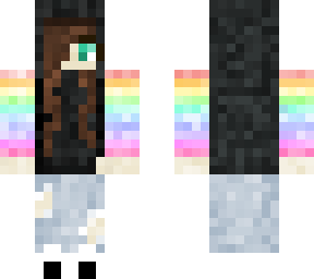 pridegirlhoodierainbowripped jeans