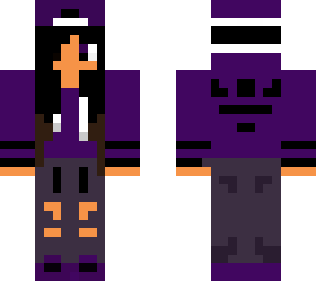 purple hoodie girl