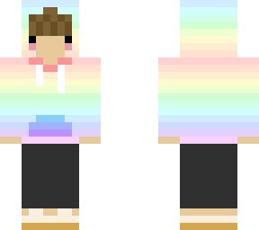 rainbow hoodie gal