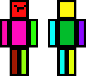 random rainbow skin with derpy kinda face!