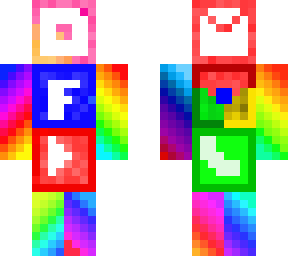 redes sociales coloridas