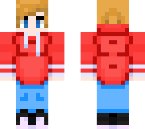 bright red hoodie