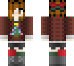 christmas short brown hair girl