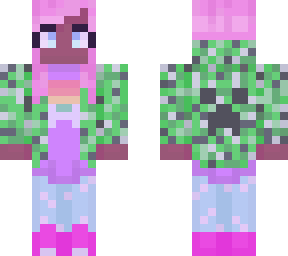 cute girl in creeper hoodie