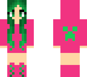 green-haired girl