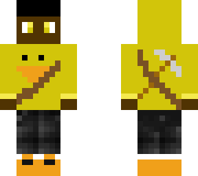 itzcointheduck08 yt skin update (new pickaxe + blue patches are gone!)