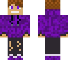 purple hoodie boy, spring autumn, winter skin.