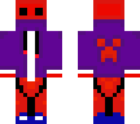 red and purple slime skin
