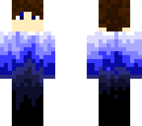 white fade to blue