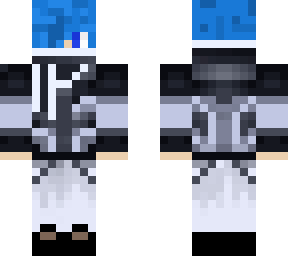 zane with blue hair