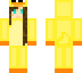girl in a duck onesie